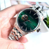 SEIKO PRESAGE SSA441J1 GREEN DIAL SILVER STAINLESS STEEL MEN'S WATCH