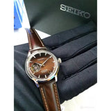 SEIKO PRESAGE SSA783J1P BURGUNDY LEATHER STRAP WOMEN'S WATCH