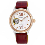 SEIKO LUKIA SSA790J1 RED LEATHER WOMEN'S WATCH
