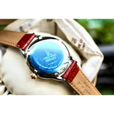 SEIKO LUKIA SSA790J1 RED LEATHER WOMEN'S WATCH