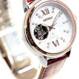 SEIKO LUKIA SSA790J1 RED LEATHER WOMEN'S WATCH