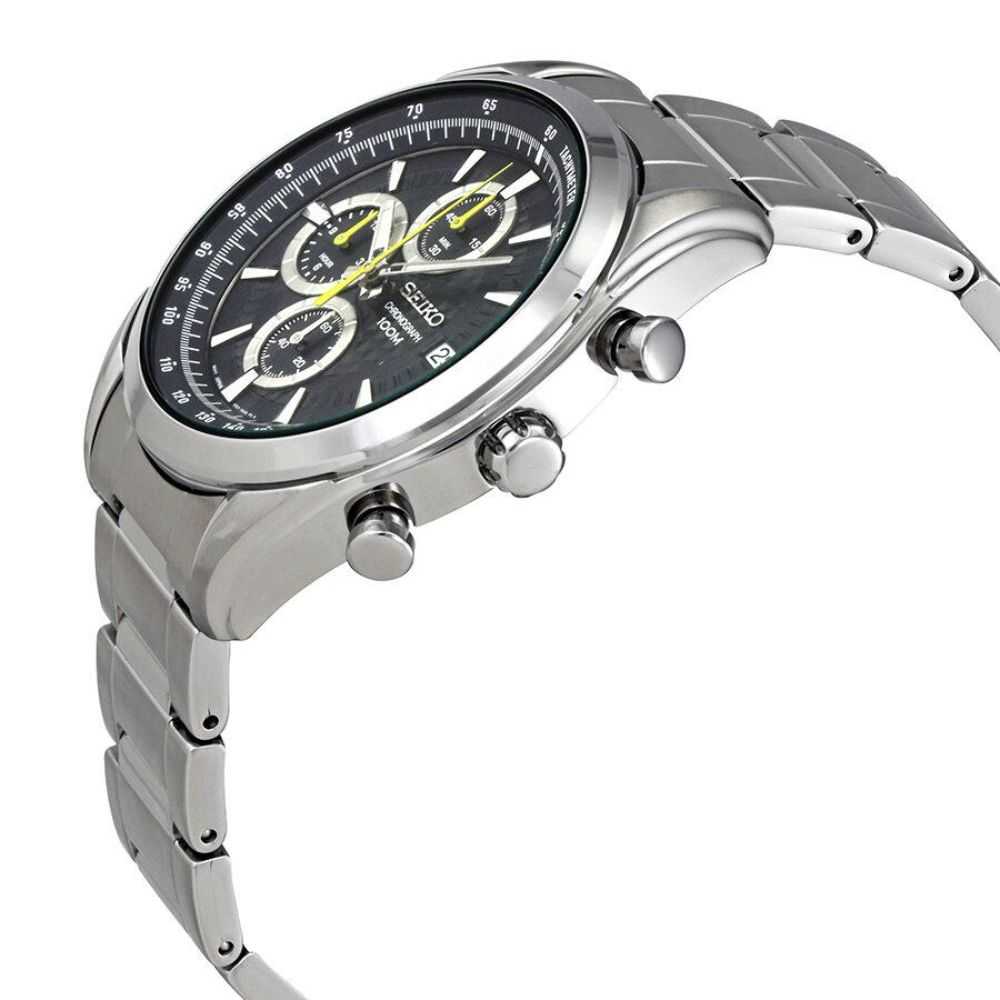 SEIKO GENERAL SSB175P1 CHRONOGRAPH STAINLESS STEEL MEN'S SILVER WATCH - H2 Hub Watches