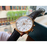 SEIKO GENERAL SSB342P1 CHRONOGRAPH LEATHER STRAP MEN'S WATCH