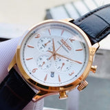 SEIKO CHRONOGRAPH SSB342P1P BROWN LEATHER MEN'S WATCH