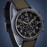 SEIKO CHRONOGRAPH SSB369P1 GREEN STRAP MEN WATCH