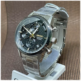 SEIKO GENERAL SSB391P1P BLACK DIAL STAINLESS STEEL MEN WATCH