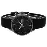 Seiko Chronograph Black Dial And Silicone Strap Men Watch SSB393P1P