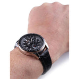 SEIKO PROSPEX SSC611P1P SOLAR BLACK LEATHER MEN'S WATCH