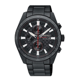 SEIKO CRITERIA SSC657P1 SOLAR CHRONOGRAPH STAINLESS STEEL MEN'S BLACK WATCH