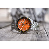 Seiko GMT SSK005K1 Orange Dial Stainless Steel Men Watch