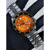 Seiko GMT SSK005K1 Orange Dial Stainless Steel Men Watch