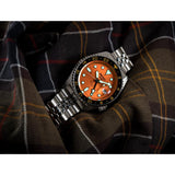 Seiko GMT SSK005K1 Orange Dial Stainless Steel Men Watch