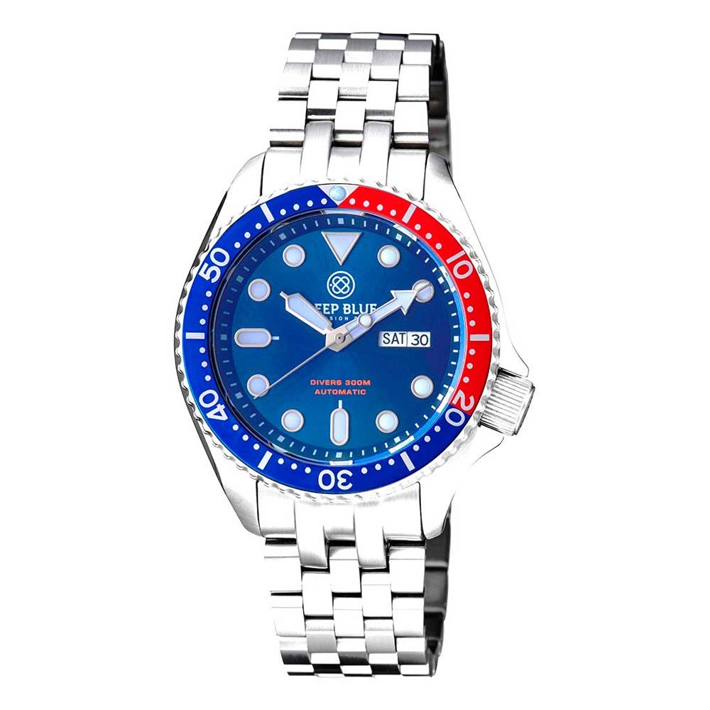 DEEP BLUE NATO DIVER #NATODIVERPEPSBRACE DIVER'S WATCH - H2 Hub Watches