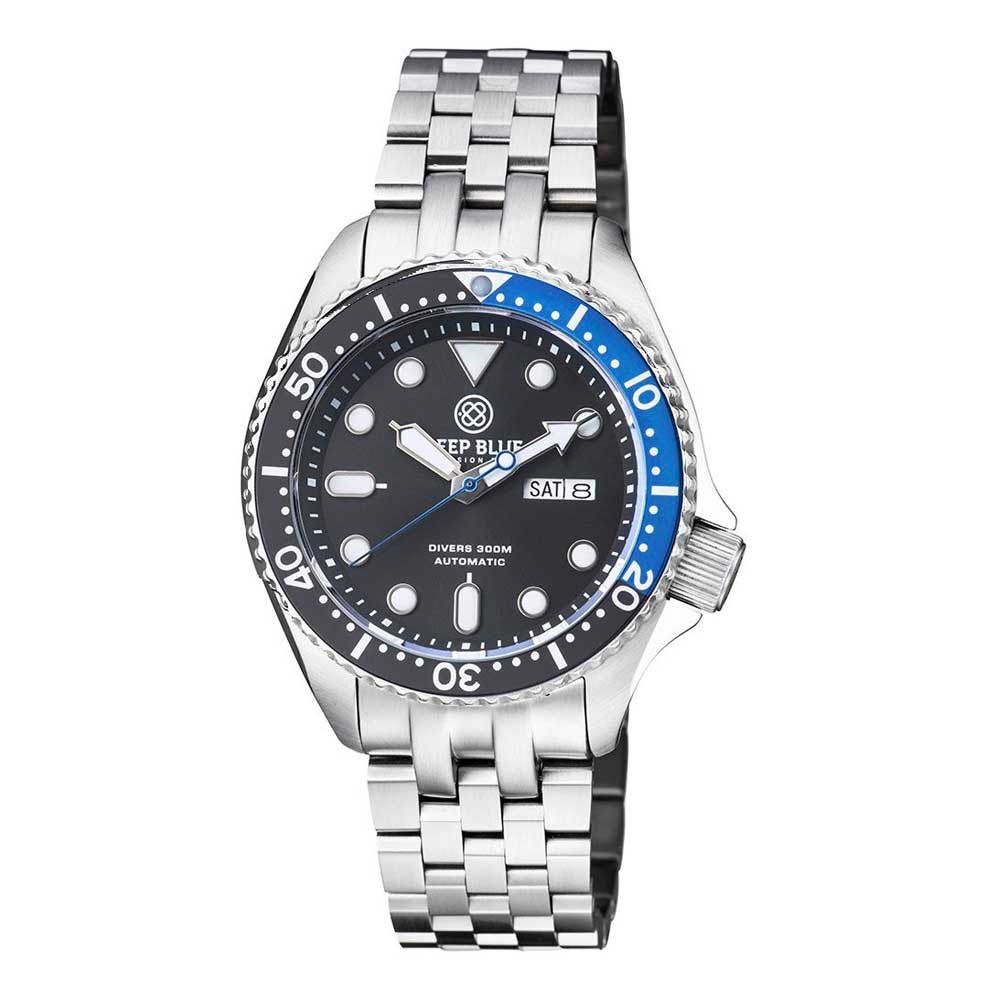DEEP BLUE NATO DIVER #NATODIVERSSBTMNBRACELET DIVER'S WATCH - H2 Hub Watches