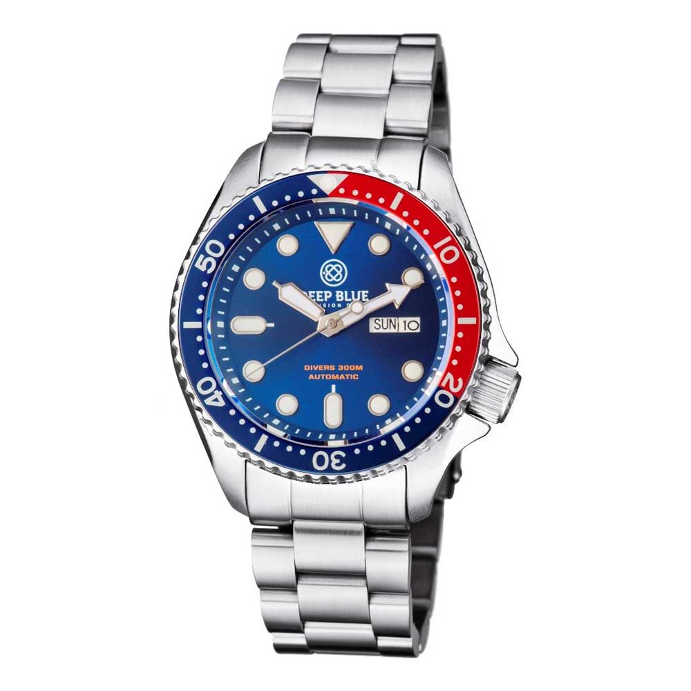 DEEP BLUE NATO DIVER #NATODIVERPEPSBRACE DIVER'S WATCH - H2 Hub Watches
