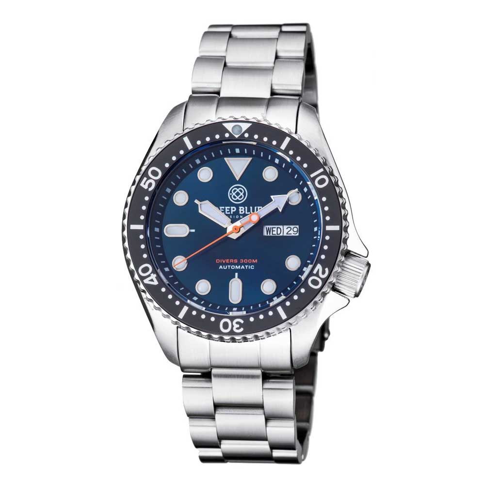 DEEP BLUE NATO DIVER #NATOBLKBEZDARKBLUEBRACELET DIVER'S WATCH - H2 Hub Watches