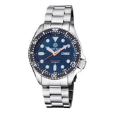 DEEP BLUE NATO DIVER #NATOBLKBEZDARKBLUEBRACELET DIVER'S WATCH - H2 Hub Watches