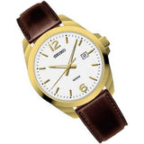 SEIKO SUR216P1P BROWN LEATHER MEN'S WATCH