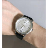 SEIKO GENERAL NEO CLASSIC SUR265P1P ANALOG BLACK LEATHER STRAP MEN'S WATCH