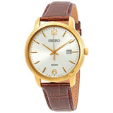 Seiko General Neo Classic Analog Brown Leather Strap Men's Watch SUR266P1