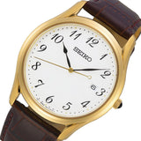 SEIKO SUR306P1P BROWN LEATHER MEN'S WATCH