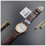 SEIKO SUR306P1P BROWN LEATHER MEN'S WATCH