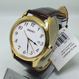 SEIKO SUR306P1P BROWN LEATHER MEN'S WATCH