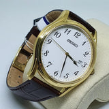 SEIKO SUR306P1P BROWN LEATHER MEN'S WATCH