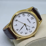 SEIKO SUR306P1P BROWN LEATHER MEN'S WATCH