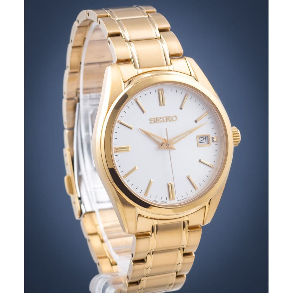 SEIKO GENERAL SUR314P1 GOLD STAINLESS STEEL MEN'S WATCH - H2 Hub Watches
