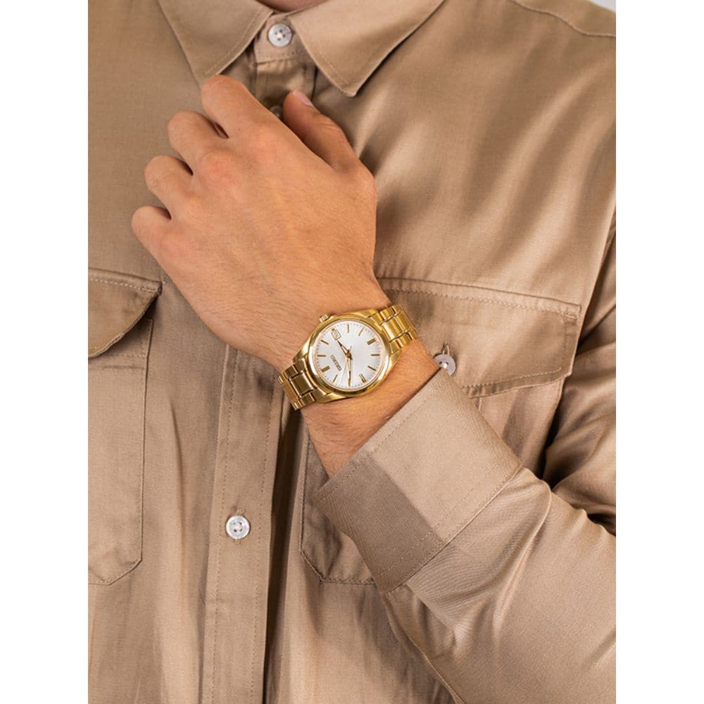 SEIKO GENERAL SUR314P1 GOLD STAINLESS STEEL MEN'S WATCH - H2 Hub Watches