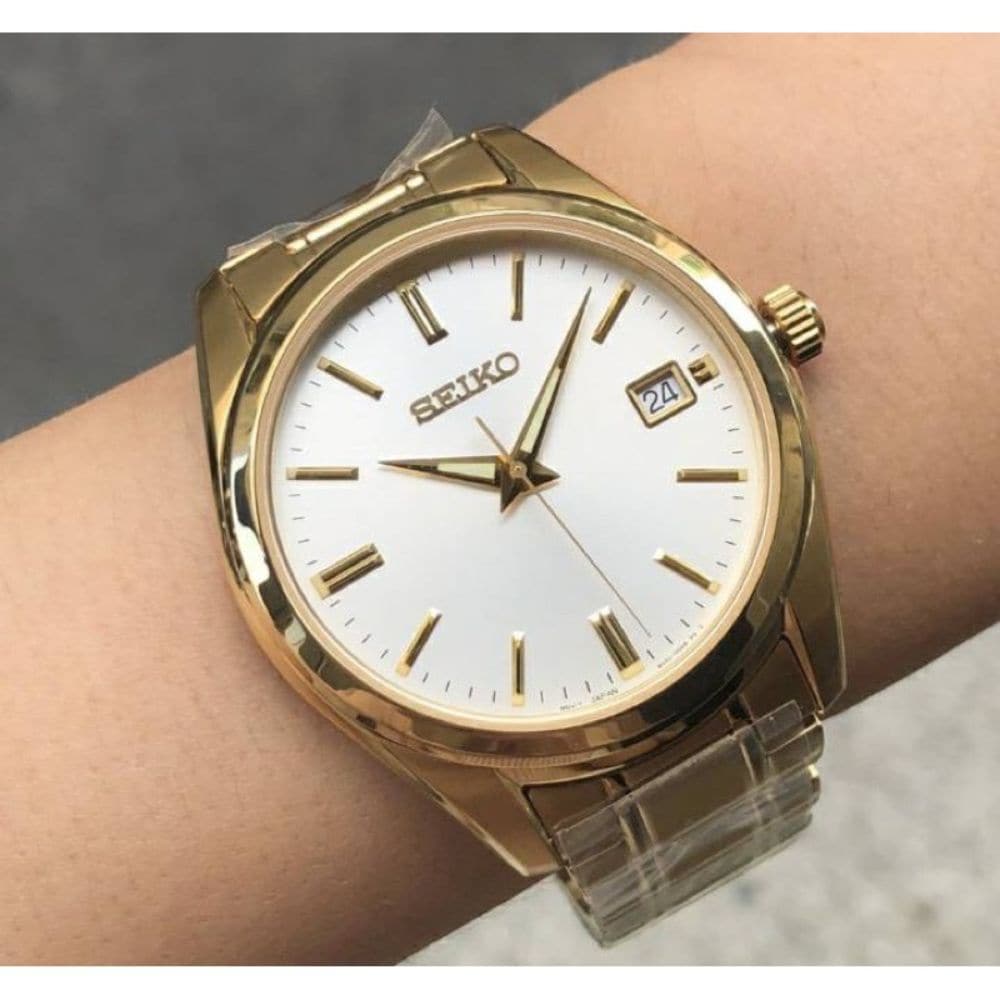 SEIKO GENERAL SUR314P1 GOLD STAINLESS STEEL MEN'S WATCH - H2 Hub Watches