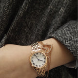 Seiko Analog White Dial Rose Gold Stainless Steel SUR332P1