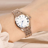 Seiko Analog White Dial Rose Gold Stainless Steel SUR332P1