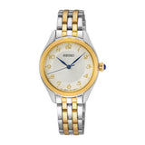 SEIKO SUR380P1 TWO-TONE STAINLESS STEEL WOMEN WATCH