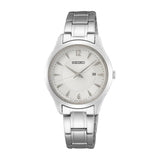 SEIKO WHITE DIAL DIAL STAINLESS STEEL WOMEN'S WATCH SUR423P1