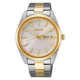 SEIKO SUR446P1 TWO-TONE STAINLESS STEEL MEN'S WATCH