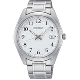SEIKO GENERAL CORE SUR459P1 WHITE DIAL MEN'S WATCH