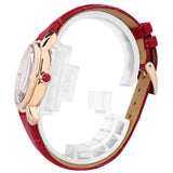 SEIKO SUR502P1 QUARTZ RED LEATHER WOMEN'S WATCH