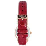SEIKO SUR502P1 QUARTZ RED LEATHER WOMEN'S WATCH