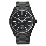 Seiko Black Dial And Stainless Steel Strap Men Watch SUR515P1