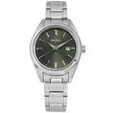 Seiko Analog Quartz Silver Stainless Steel Strap Women Watch SUR533P1