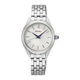 Seiko Analog Quartz Silver Stainless Steel Strap Women Watch SUR537P1