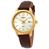 SEIKO GENERAL NEO SUR658P1P BROWN LEATHER WOMEN'S WATCH
