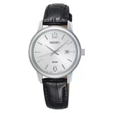 SEIKO GENERAL NEO SUR659P1 BLACK LEATHER WOMEN'S WATCH