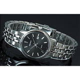 SEIKO GENERAL NEO SUR663P1P BLACK DIAL STAINLESS STEEL SILVER WOMEN'S WATCH