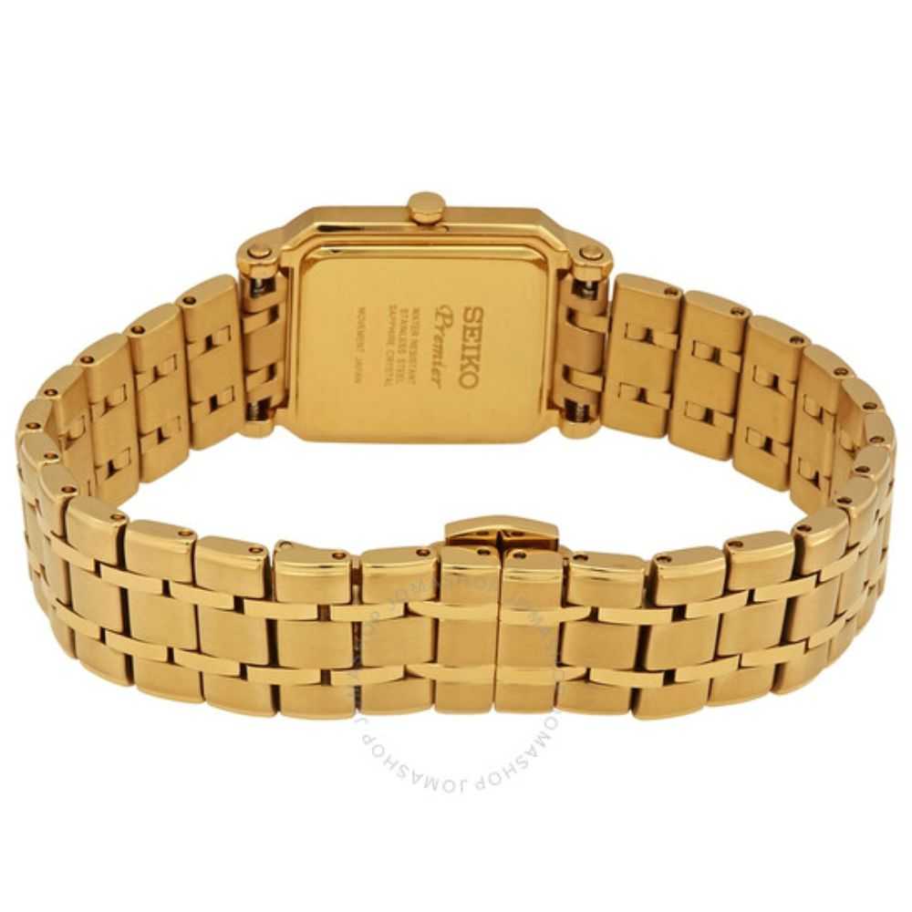 SEIKO PREMIER SWR030P1 ANALOG STAINLESS STEEL WOMEN'S GOLD WATCH - H2 Hub Watches