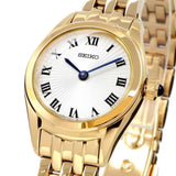 SEIKO GENERAL SWR040P1 WHITE DIAL GOLD STAINLESS STEEL WOMEN'S WATCH