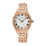 Seiko General Quartz Analog Rose Gold Women Watch SWR042P1