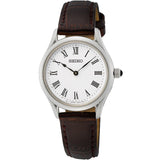 SEIKO SWR071P1 BROWN LEATHER WOMEN'S WATCH